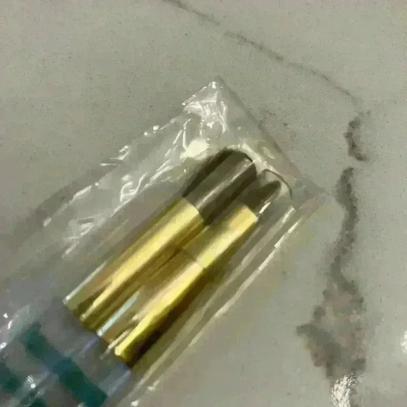 New Estée Lauder Make Up Brushes Lip Eyeshadow Striped Handle - Picture 4 of 5